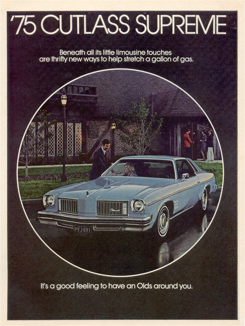 1975 Oldsmobile Auto Advertising